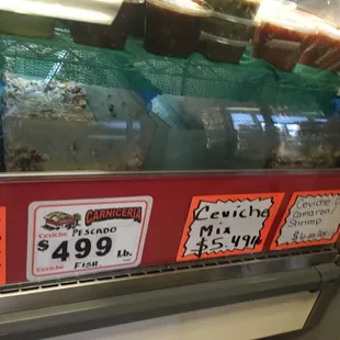 Ceviche-both shrimp and fish, shrimp is my ultimate fave!