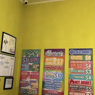 Inside menu