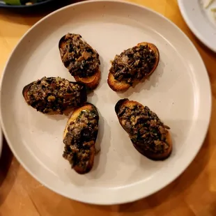 Crostini al Porcini