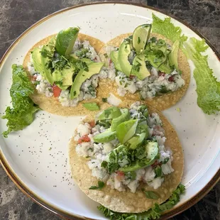 Ceviche toastadas!