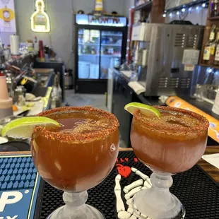 Mecheladas! Ice cold!