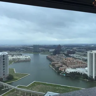 View from the 26th floor restaurant. So pretty!