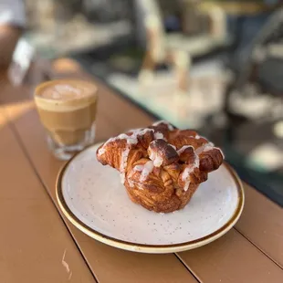 Monkey bread and cortado