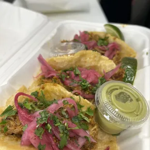 Our Signature Cochinita Pivil Tacos!!