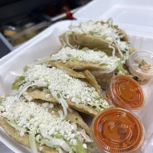 Pivil,Tinga,Gr.Beef and Queso Empanadas.