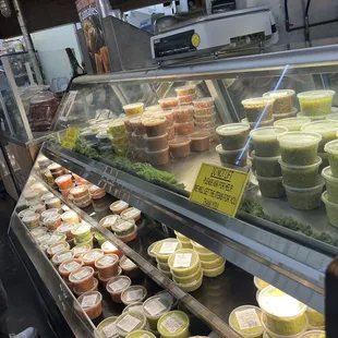 a variety of cheeses