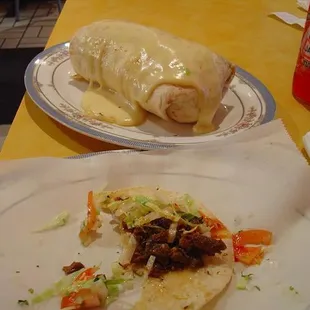 Burrito's are enormous.