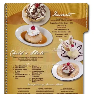 Menu clearly depicts the dish (burrito cheesecake) with ice cream, but when they brought it to me without they claim it doesn&apos;t!