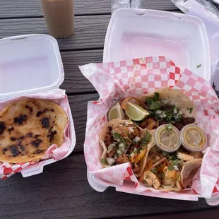 Tacos and Pupusas