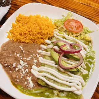 2 Enchiladas Rojas o Verdes