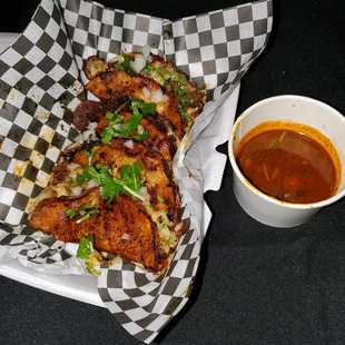 Quesabirria Tacos with Consome