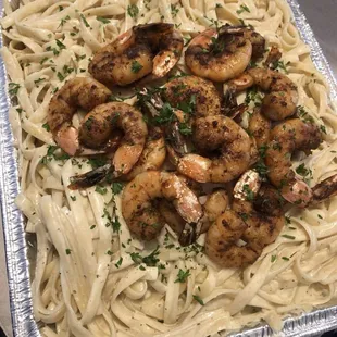 Cajun Shrimp Alfredo Pasta
