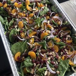 Catering: Mandarin Almond Salad with Poppyseed Dressing