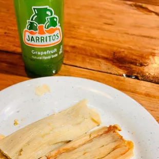 a plate of tamales