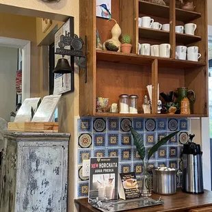 Self-serve coffee station