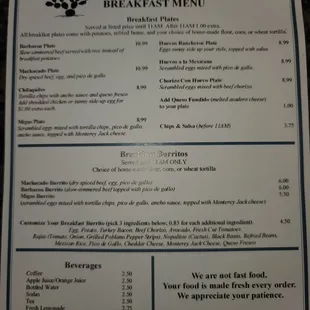 breakfast menu (Nov 2021)