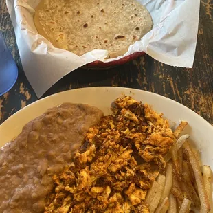 Chorizó con huevos