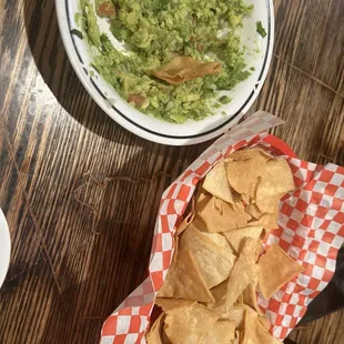 Fresh guacamole and house made chips!