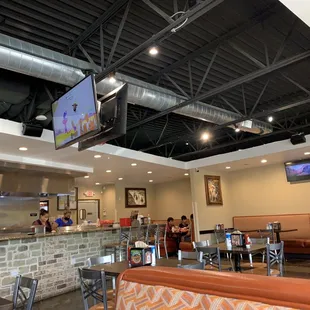 the interior of a restaurant