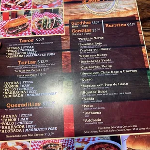 pizza, menu