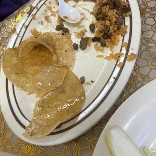 Destroyed kid taco plate