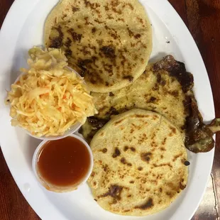 Loroco, Pork, &amp; Chicken Pupusas