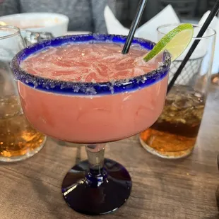Amazing strawberry margarita......