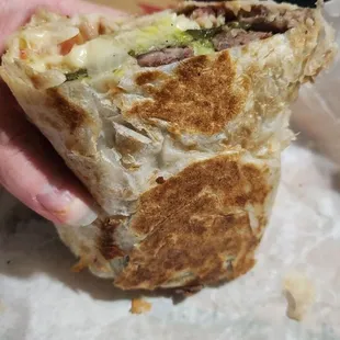 Just half of burrito,  very small for $17