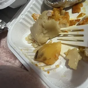 What I found in my tamale still taste good besides that