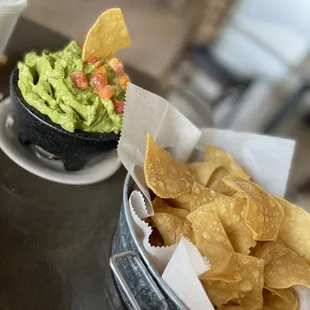 Guacamole and chips