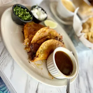 a plate of food on a table