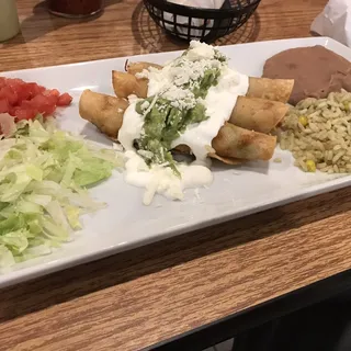 Flautas de Pollo Plate (3)