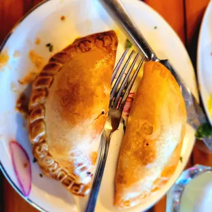 Mushroom and corn and cheese empanadas