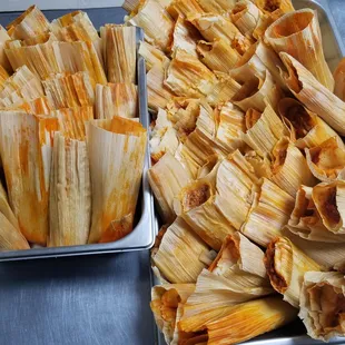 Homemade pork tamales