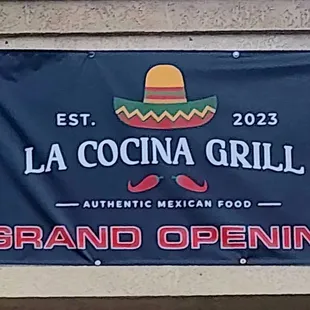 a sign for a mexican restaurant