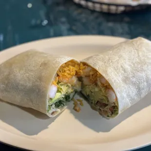 Burrito Shrimp Dinner