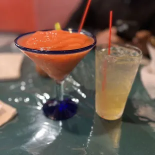 Strawberry mango Margarita &amp;  Whiskey Sour