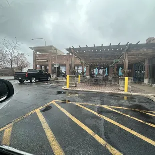outside