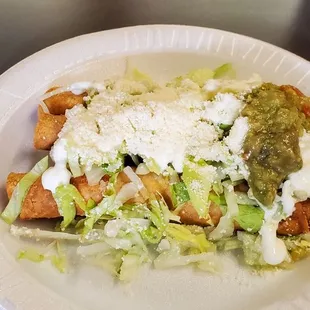 Pollo Rolled Tacos