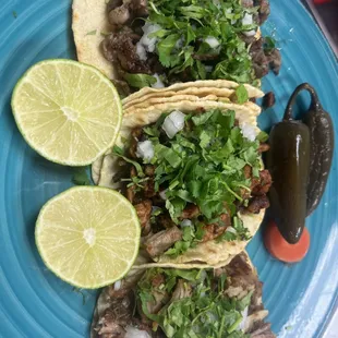 Tacos asada pastor carnitas lengua buche barbacoa