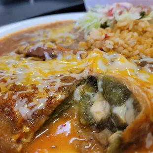 Chile Relleno (spicy) with 1 taco