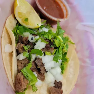 Chile Relleno (spicy) with 1 taco