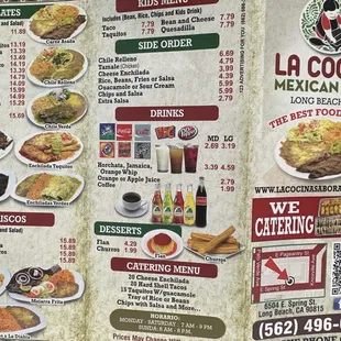 Menu prices as of 2/13/24