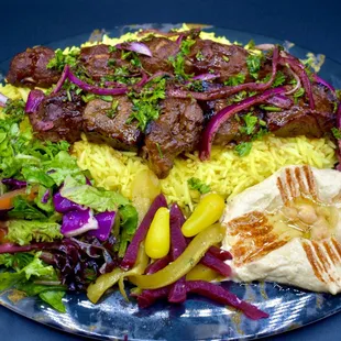 Combo:kofta kabob&amp;shish kabob plate