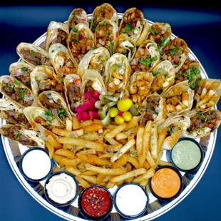 Family shawarma plate