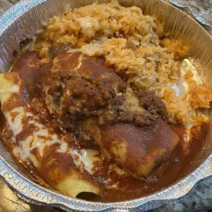 Enchilada and Tamal combo