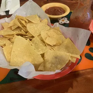 The most flavorful salsa and great chips!