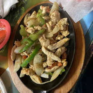 Fajitas plate
