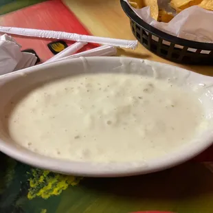 Cheese dip good but lumpy. Cheese was completely melted