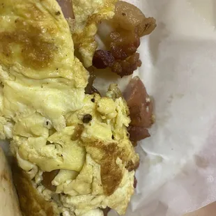 Country Patty Sausage and Egg Breakfast Taco w/ bacon